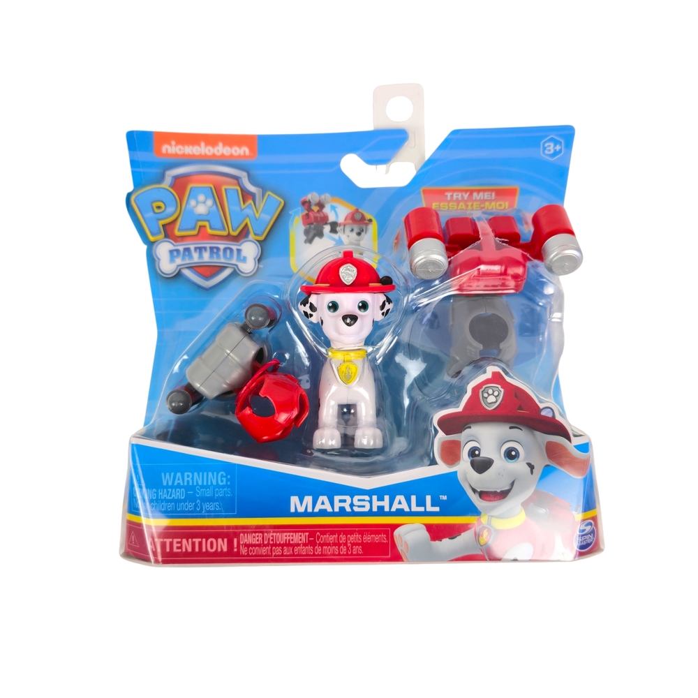 Paw Patrol Marshall Action Pack Figure Set with 2 Clip-On Uniforms, Spin Master
